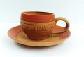 Dashing Terracotta Tea-Cup with Saucer Set with attractive designs