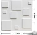 White Embossed Soli cube White pvc panel