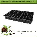 Use & Throw Square Black 60 cavity seedling tray