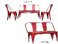 Red Mild Steel Garden Chair