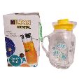 Round Multicolored Sunny glass water jug