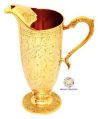 TUMBLER Golden ETCHING Polished SHANAYA CREATIONS mughlai brass jug