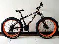 Fat Tyre Bicycle 26 Inch Black And Orange Allride Storng