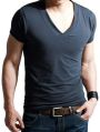 Cotton Available in  many Different colors Plain Half Sleeves Mens V Neck tshirt