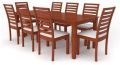 Polished Rectangular 8 seater wooden dining table set