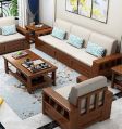 Brown Plain Polished fantasiya wooden sofa set