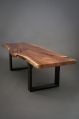 Polished 25-40 Kg live edge wooden center table