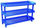 Rectangular Available in Different Colors Non Polished Plastic Storage Rack