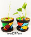 An Earthy Planters set in a beautiful design a natural form of heritage Indian art