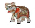 Marble Rajasthani Elephant Statue