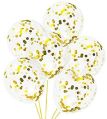 HIPPITY HOP GOLD CONFETTI BALLOON FOR DECORATION PACK OF 5