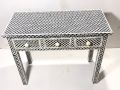 Bone Inlay 3 Drawer Console Table