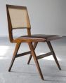 Walnut Plain rattan wood chair