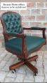 Wooden and Leatherette Office Chair