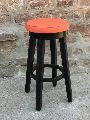 Multicolor reclaimed wood bar stool