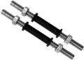 Fusion Equipment Black  Silver iron dumbbell rod