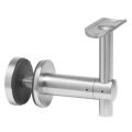 Stainless Steel Rectangular Grey Polished wall mounted handrail bracket