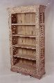 Light Brown Carwing New Polished wooden bookcase