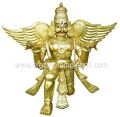 Golden Plain Polished brass garuda vahana idol
