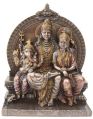 Copper Shiv Family Statue