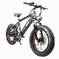 NAKTO 350W Electric Bike 20 Fat Tire Electric Bikes 6-Speed 48V10AH Battery