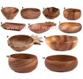DIFFERENT AND STYLISH DESIGN NATURAL WOODEN SALAD BOWL