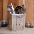 Square Plain Polished GIFTMART natural wooden handmade spoon box