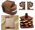 Brown Polished Wooden Gift Items