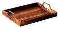 Rectangular Brown wooden serving tray