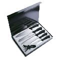 Silver Black cartini knifes set