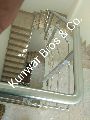 Round Silver Plain Polished Kunwar Bros Stainless Steel Balcony Railing