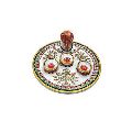 Round Marble Pooja Thali