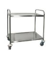 Stainless Steel M S Rectangular Silver Hospital Dressing Trolley