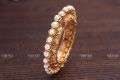 Alloy Round Image As per product Polished Stone Varso Jewels Gold Plated Image pearl bangle