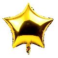 HIPPITY HOP GOLD 18 INCH STAR FOIL BALLOON PACK OF 1 FOR DECORATION