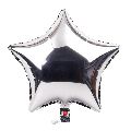 HIPPITY HOP SILVER 18 INCH STAR FOIL BALLOON PACK OF 1 FOR PARTY DECORATION