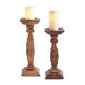 NEW DESIGN NATURAL WOODEN CANDLE STAND IN DIFFERENT SHAPE HOME DECORATIVE CANDLE STAND