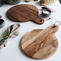 ROUND SHAPE ACACIA WOOD NATURAL WOODEN HOT SELLING CHEESE BOARD USE FOR KICTHEN