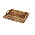WOODEN SEVING TRAY IN DIFFERENT STYLE AND SHAPE MADE NATURAL ACACIA WOOD