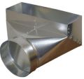 Square Silver Polished Metal Ducts