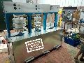 Six stage areca leaf plate making machine