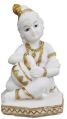 White Marble Makhan Chor Krishna Statue