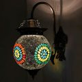 Round 220V moroccan mosaic wall lamp
