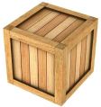 Hard Wood Rectangular Square Brown Heavy Duty Wooden Box