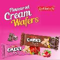Flavoured mouth watering cream wafers as CHEKS Wafer