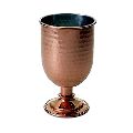 Hammered Divian Decor copper goblet glass