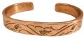 Round Polished Divian Decor designer copper bracelet