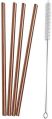Brown Divian Decor pure copper straws