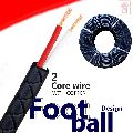 2 Core Football design Black Color Data Cable Wire
