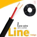 2 Core Line Design Black Color Data Cable Wire
